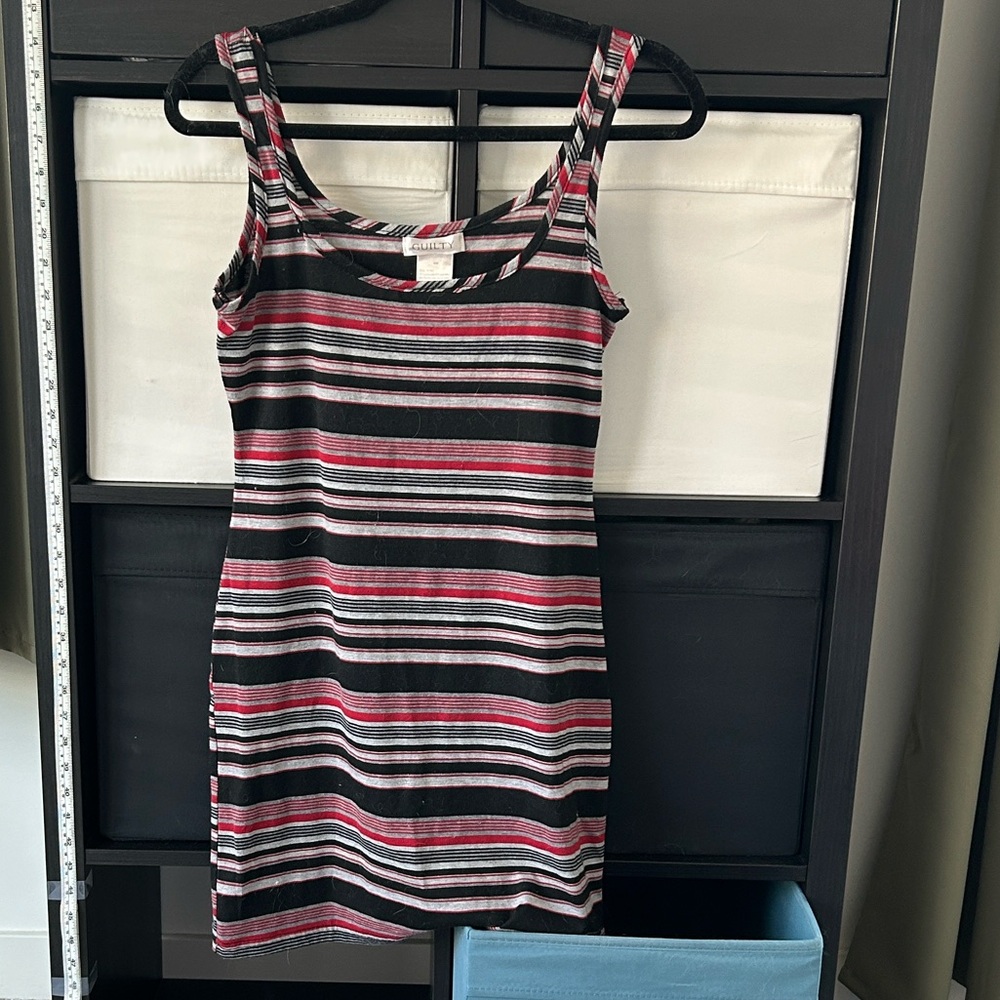 Chic Striped Sleeveless Dress